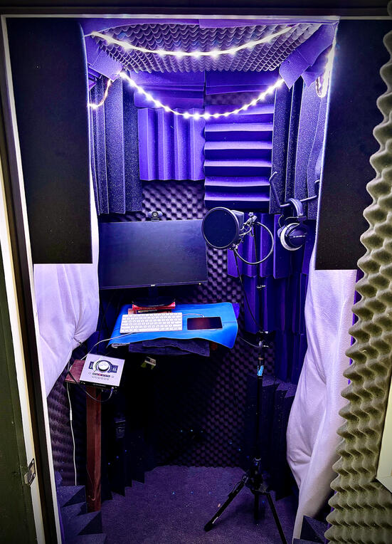 Voiceover Booth Interior Voiceover Booth Interior